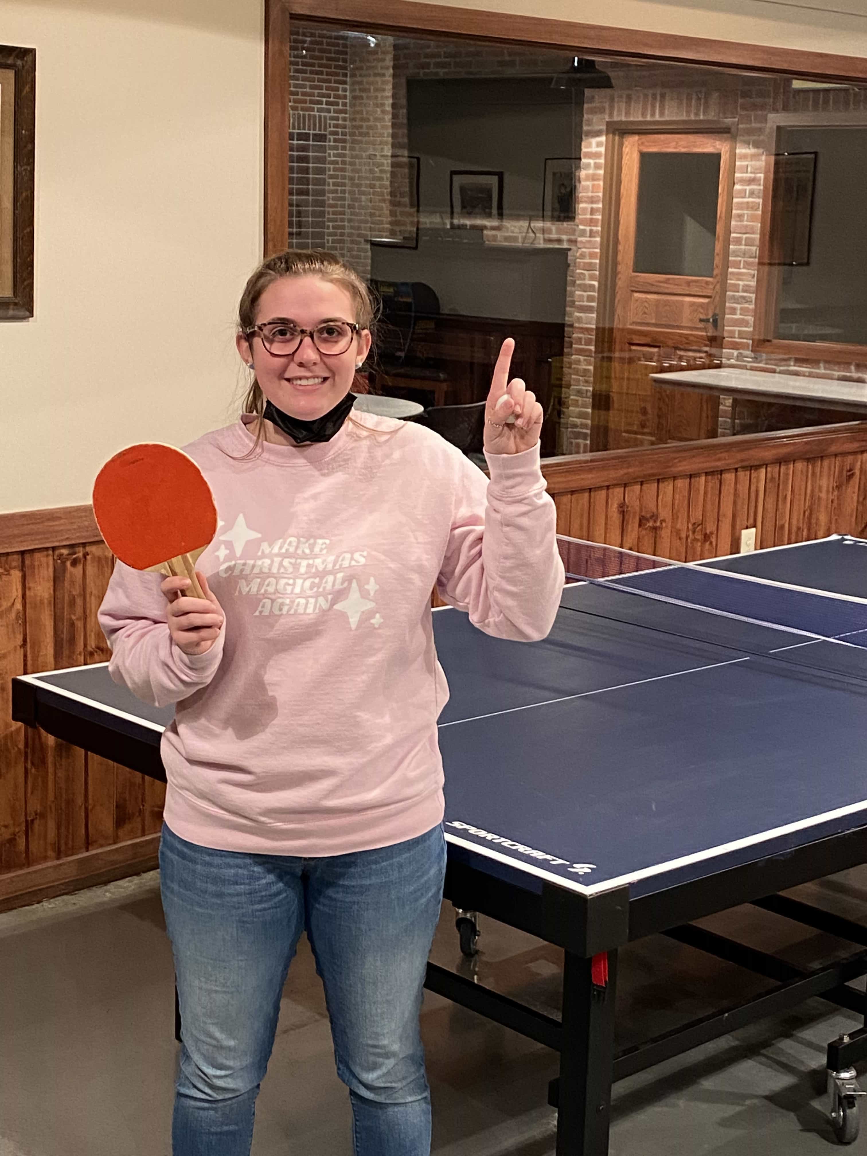 Maddie ping-pong champion